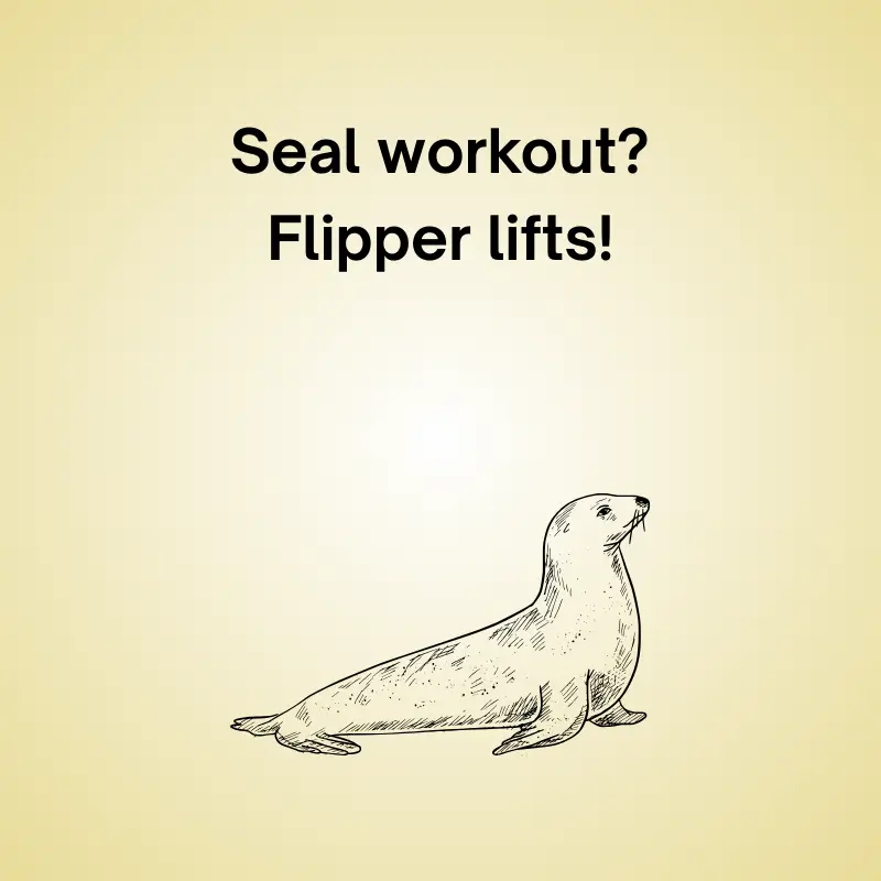 Seal in a funny joke: 'Seal greet? A flipper five!'