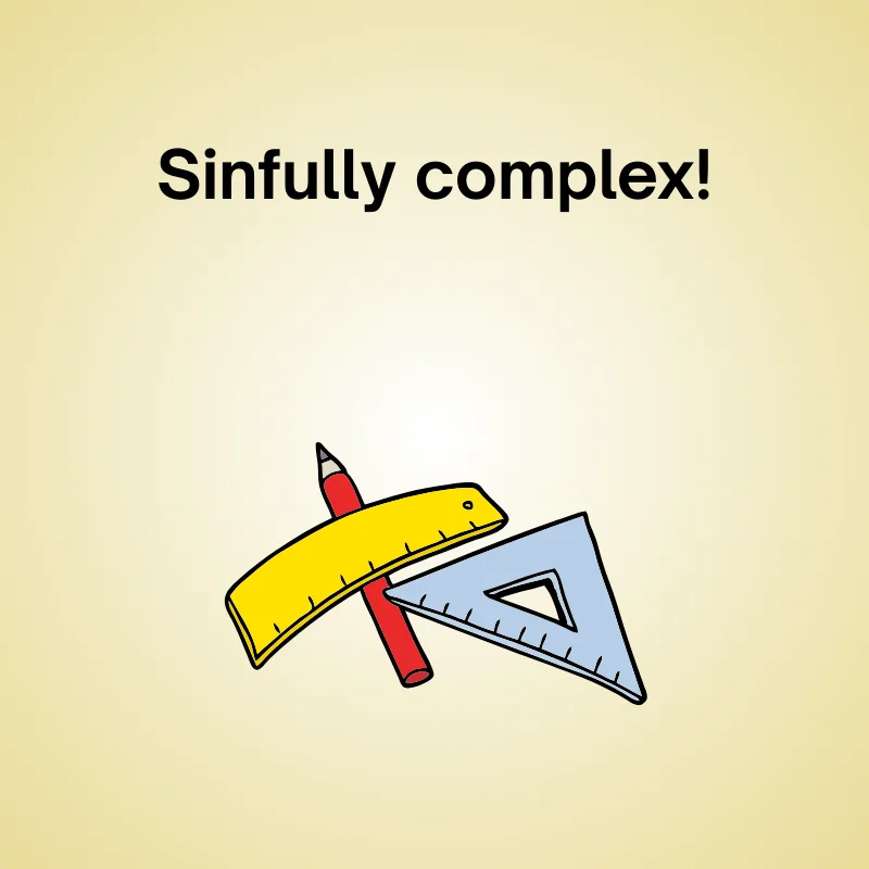 Funny calculus joke: 'Sinfully complex!'