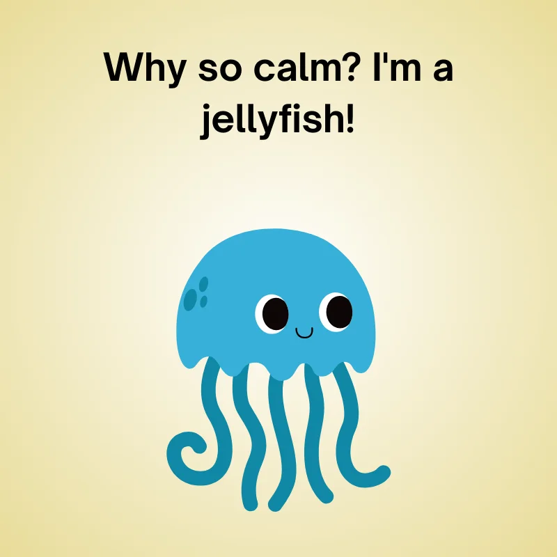 Funny jellyfish joke: 'Why so calm? I'm a jellyfish!'