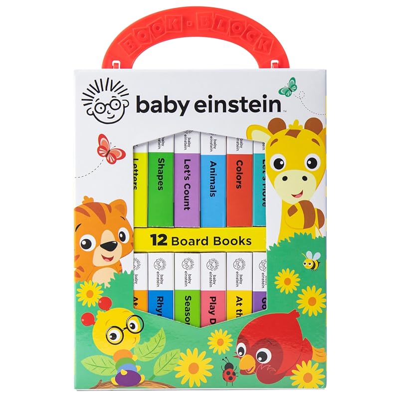 Baby Einstein My First Library 12-Book Board Set Featuring First Words
