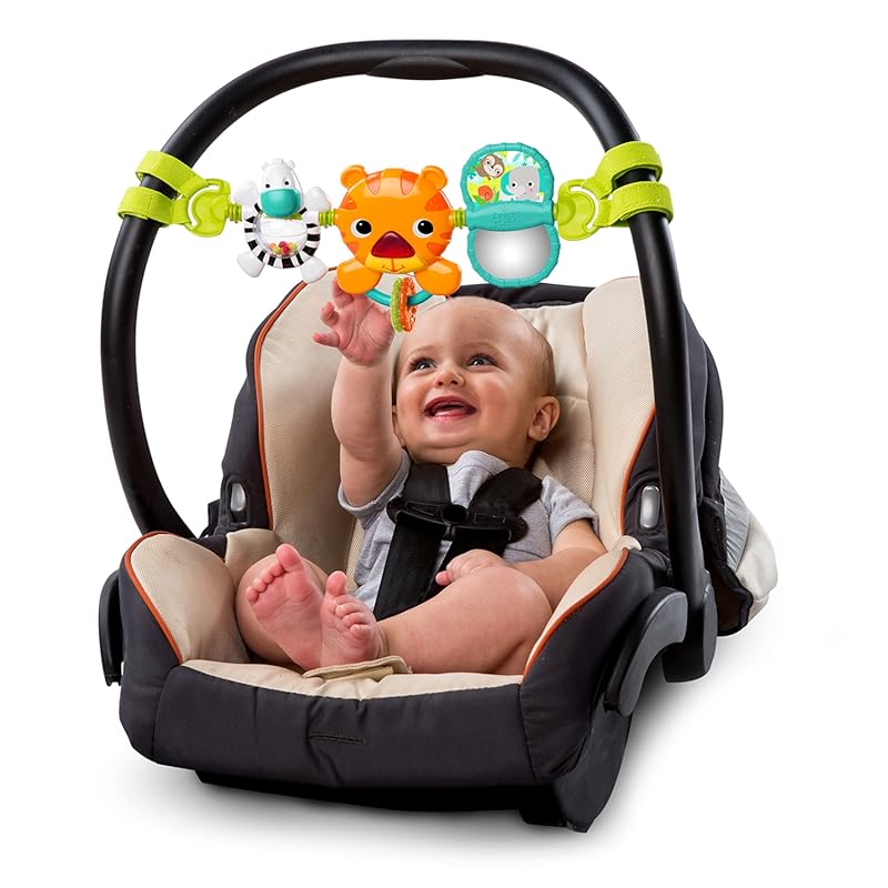 Bright Starts Take Along Musical Carrier Toy Bar with 4 Melodies for F