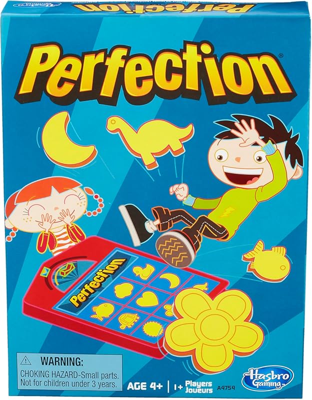 Hasbro Gaming Perfection Game for Kids, Popping Shapes Preschool Board