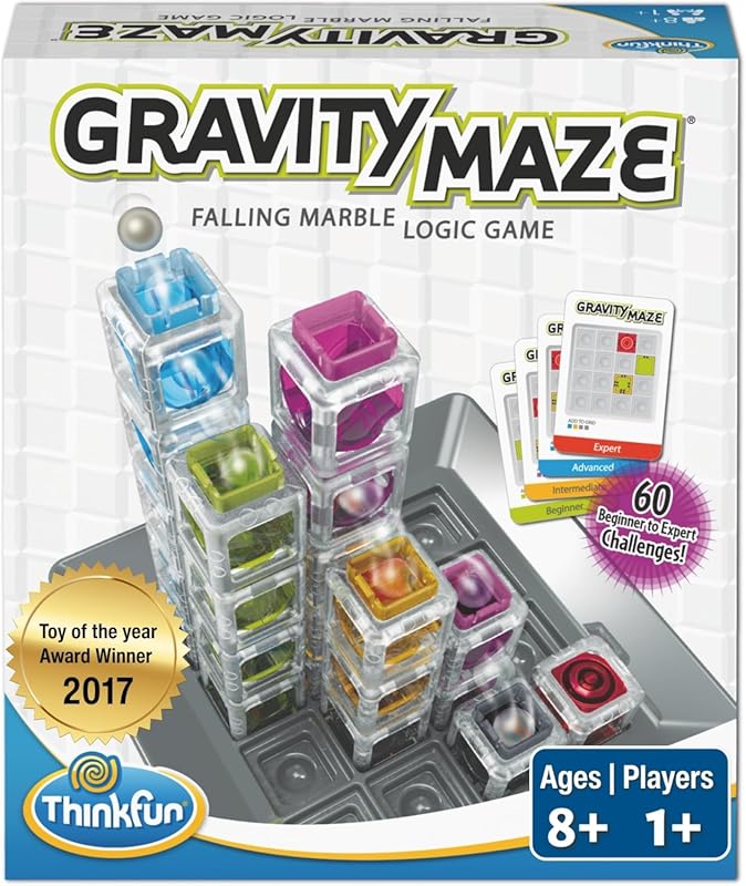ThinkFun Gravity Maze Marble Logic Game - Challenging STEM Toy for Kid