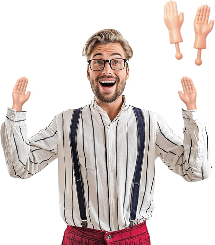 BigMouth Inc Original Tiny Hands on a Stick - Funny Costume Gag Gift &