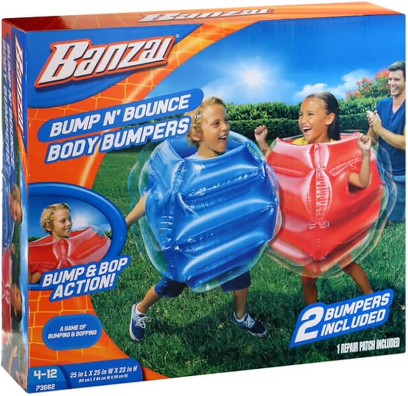 BANZAI Bump N' Bounce Body Bumpers Inflatable Cushions for Safe Bumpin