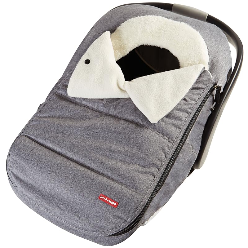 Skip Hop Stroll & Go Winter Car Seat Cover in Heather Grey, Warm and D