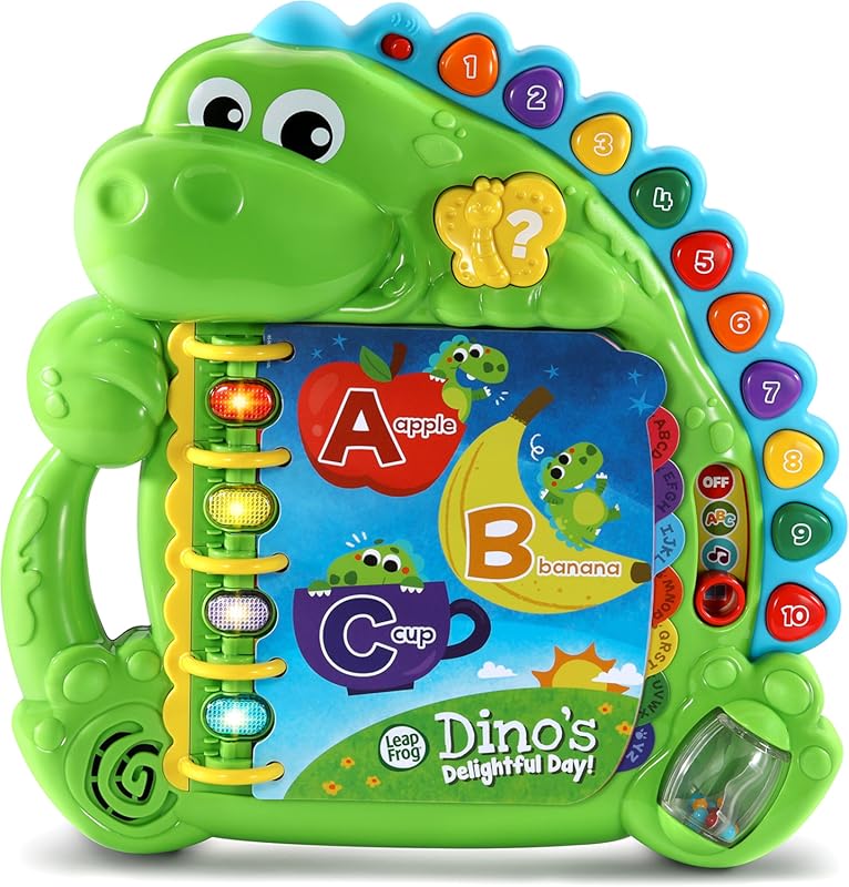 LeapFrog Dino’s Delightful Day Alphabet Book with Interactive Learning