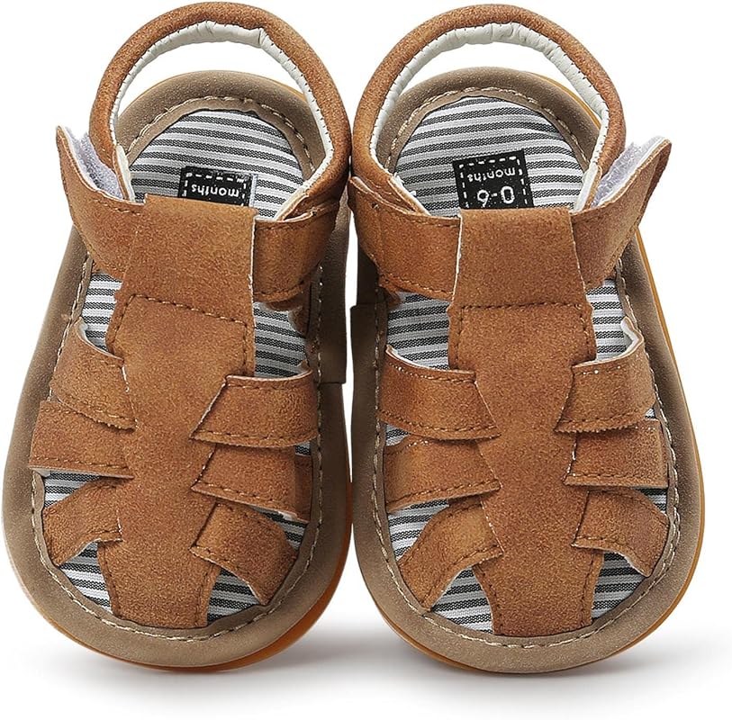Baby Girl Boy Soft Anti-Slip Sole Sandals with Bowknot, Casual Beach S
