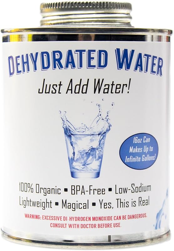 Witty Yeti Dehydrated Water 16oz Can - Essential Camping Survival Supp