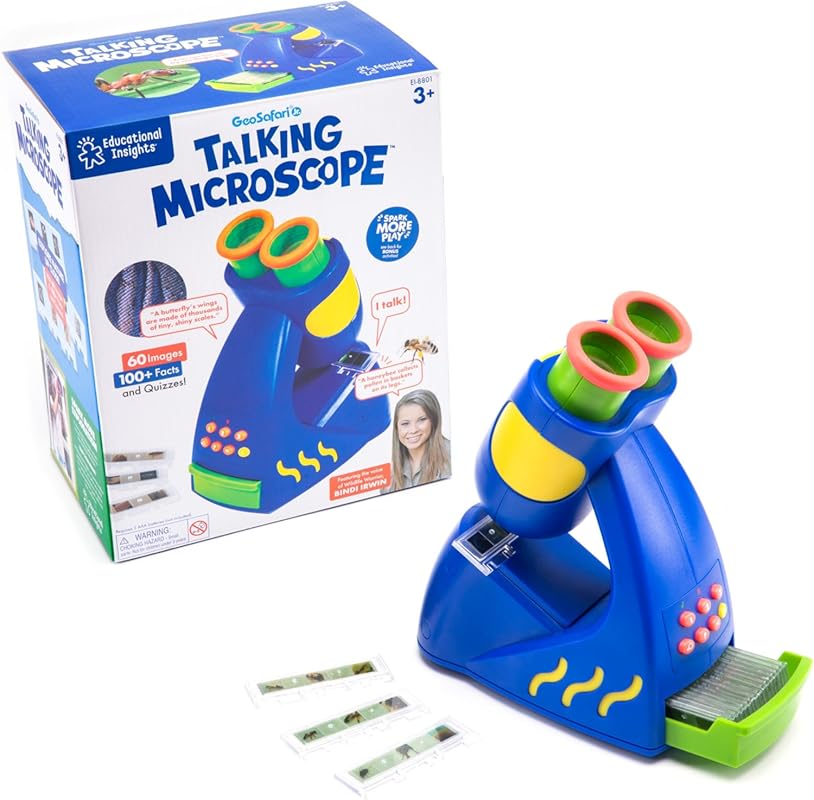 Educational Insights GeoSafari Talking Microscope with Bindi Irwin, In
