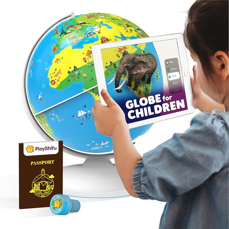 PlayShifu Orboot Earth Interactive Globe for Kids with 1000+ Facts on 