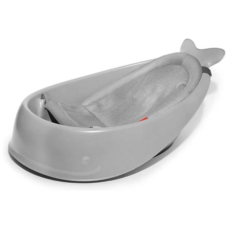 Skip Hop MOBY 3-Stage Infant Bath Tub with Smart Sling for Newborns an