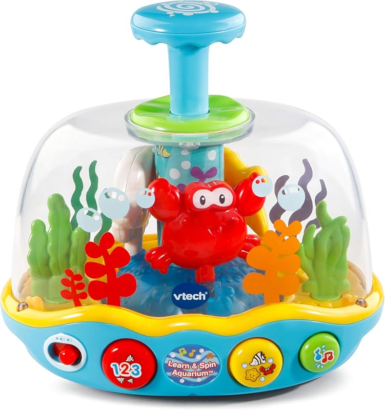 VTech Learn and Spin Aquarium Interactive Educational Toy with Lights 