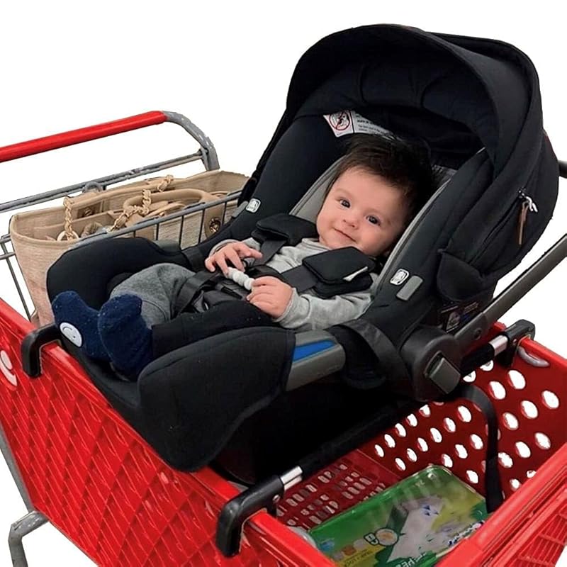 Totes Babies Car Seat Carrier for Shopping Carts, Keeps Newborns and T