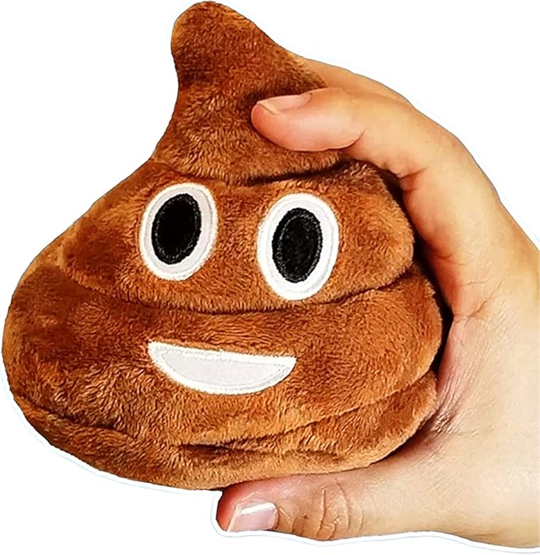 Funny Plush Poop Toy with 7 Fart Sounds, Durable Easter Basket Stuffer
