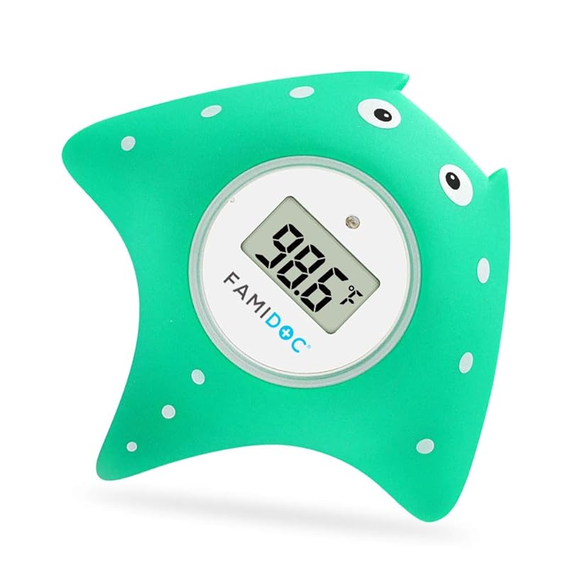Famidoc FDTH-V0-22 Baby Bath and Room Thermometer with Upgraded Sensor