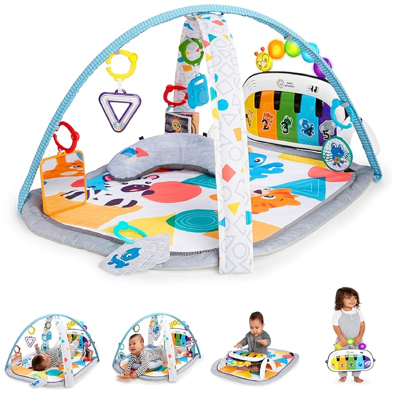 Baby Einstein 4-in-1 Kickin' Tunes Play Gym with Music, Language, and 