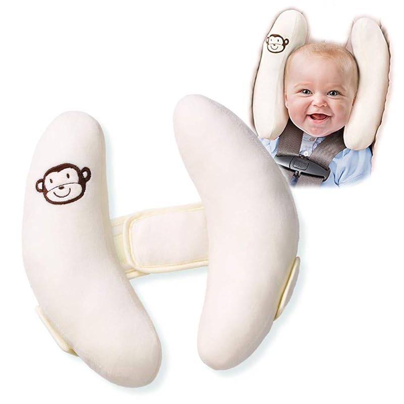 Adjustable Infant Travel Pillow for Car Seats with Portable Neck and H
