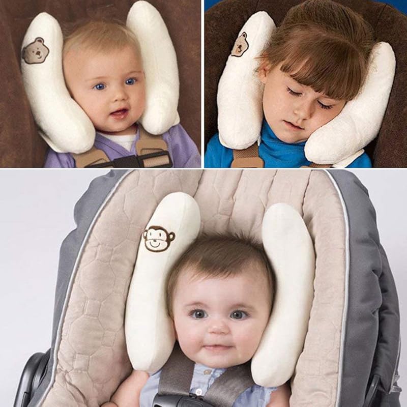 Adjustable U-Shape Infant Neck and Head Support Pillow for Car Seats, 