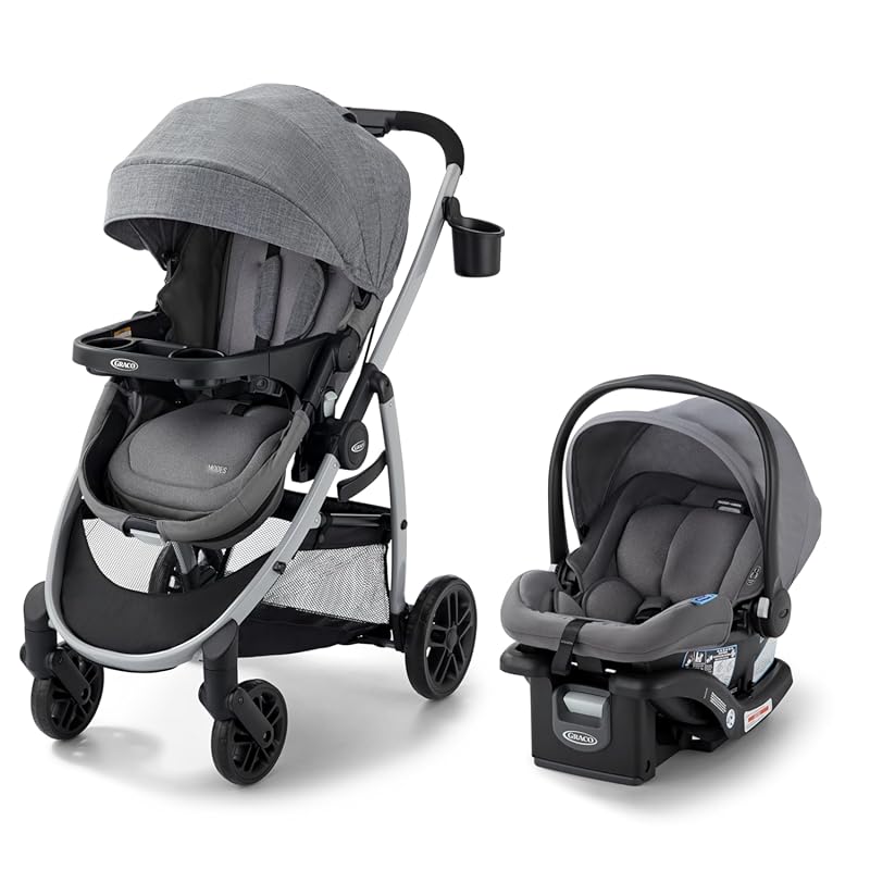 Graco Modes Pramette 3-in-1 Travel System, Modular Car Seat & Stroller