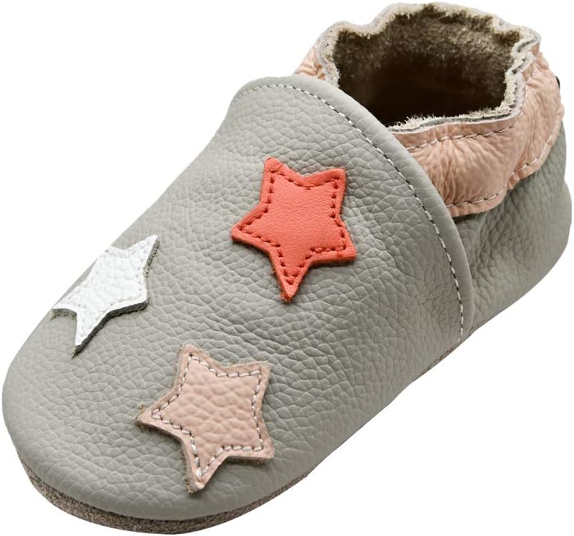 iEvolve Soft Sole Baby Moccasins for Boys and Girls, First Walker Crib