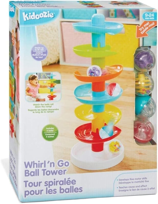 Kidoozie Ball Drop Toddler Toy Tower for Learning and Development, Edu