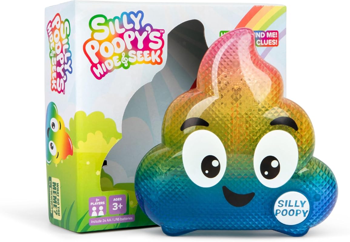 Silly Poopy’s Easter Hide & Seek Talking Singing Rainbow Toy for Toddl