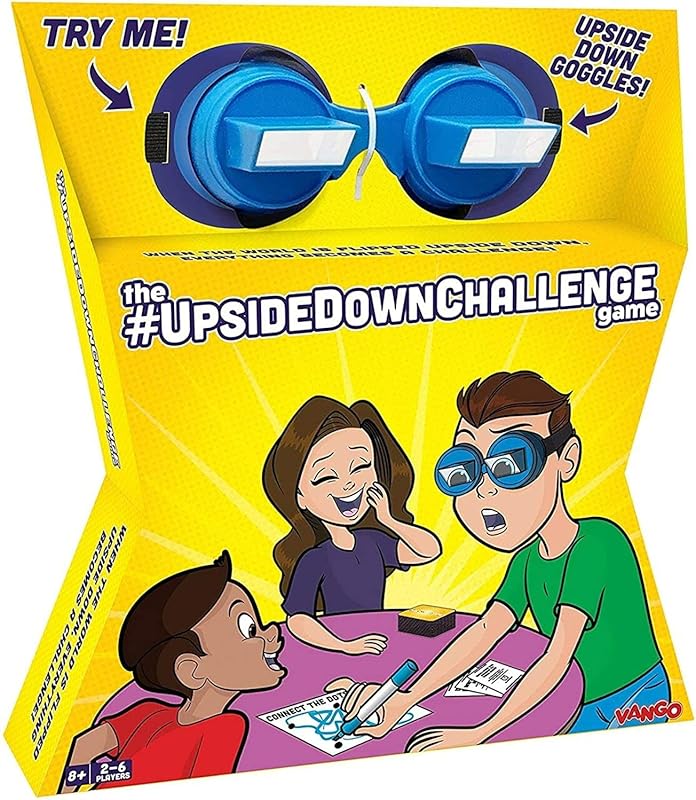 Vango Original UpsideDownChallenge Game with Goggles for Family Fun, H
