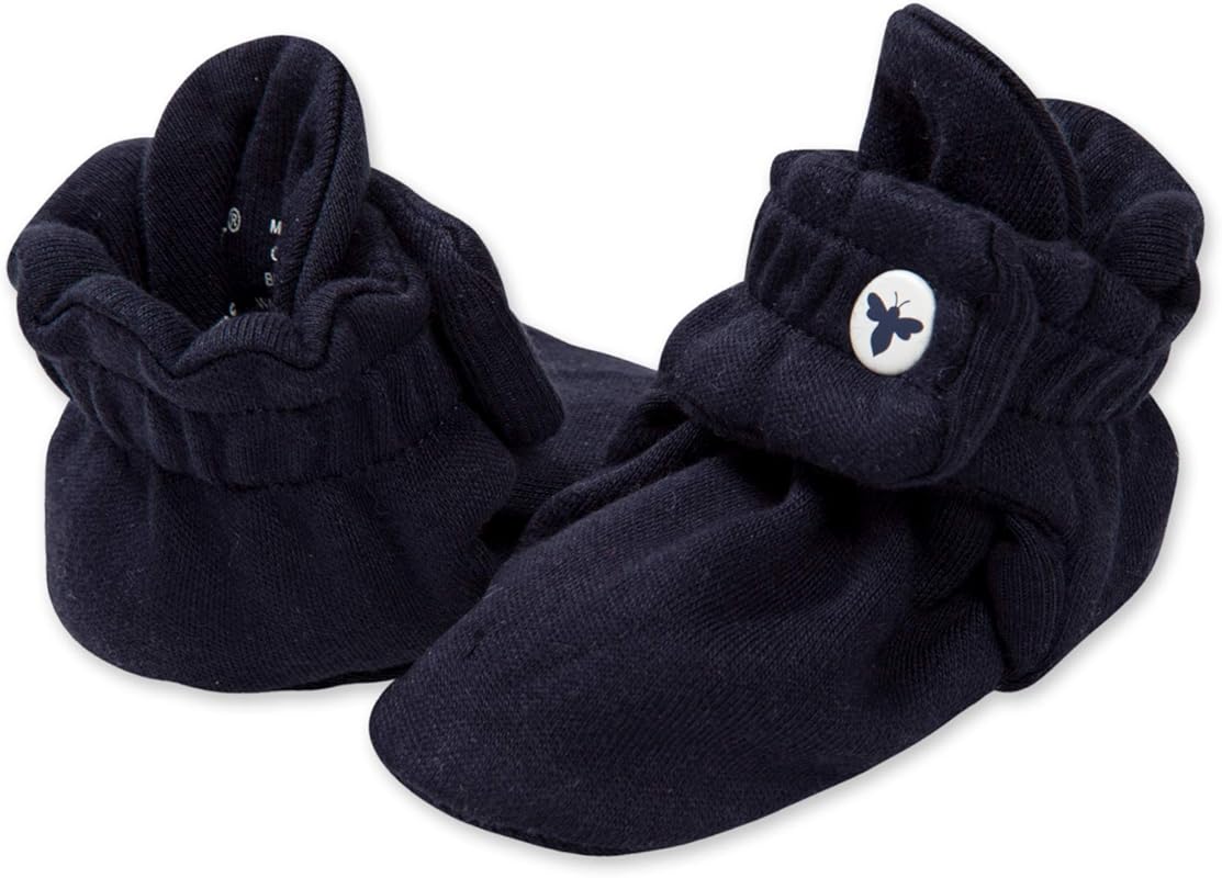 Burt's Bees Baby Organic Cotton Newborn Booties, Soft and Safe Shoes f