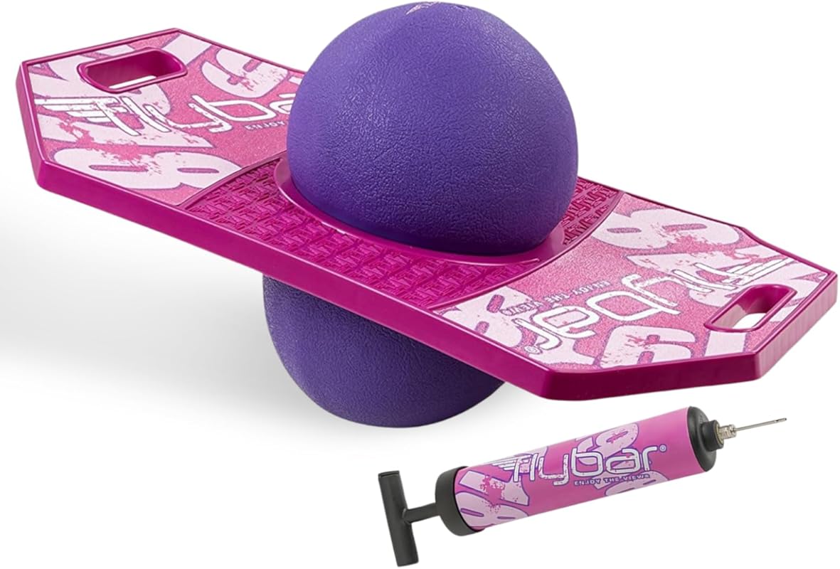 Flybar Pogo Trick Ball Balance Board for Kids – Anti-Slip Deck with Pu