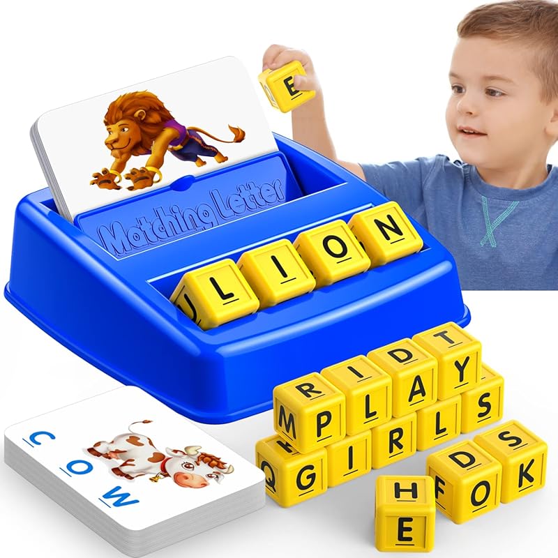 Educational Matching Letter Game for Kids Ages 3-8, Fun Learning Toy f