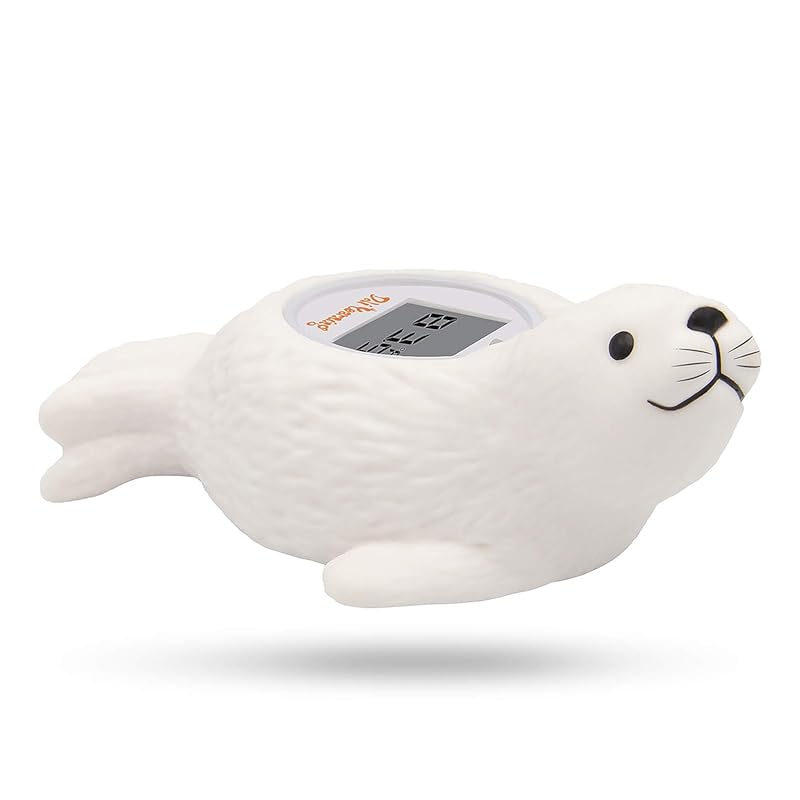 Doli Yearning Seal-Shaped Baby Bath Thermometer with LCD Display for W