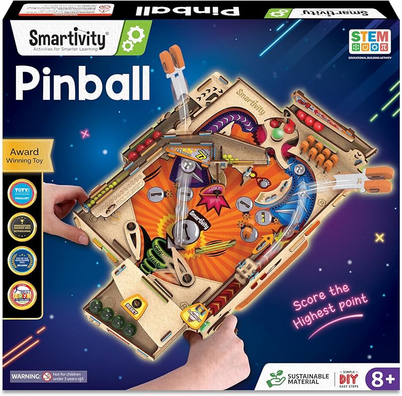 Smartivity DIY Pinball Machine STEM Toy for Kids 8-14 - Award-Winning 