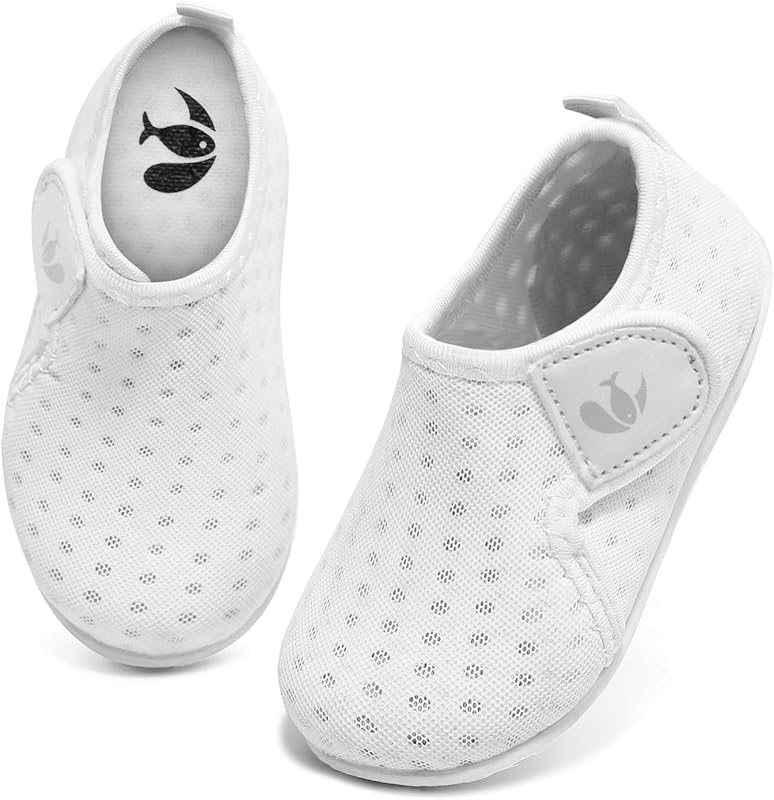 FEETCITY Quick Dry Kids Water Shoes, Aqua Socks for Boys & Girls, Bare