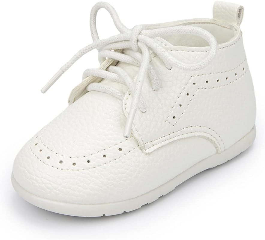 ohsofy Infant Oxford Loafers with PU Leather and Rubber Sole, Soft Sol