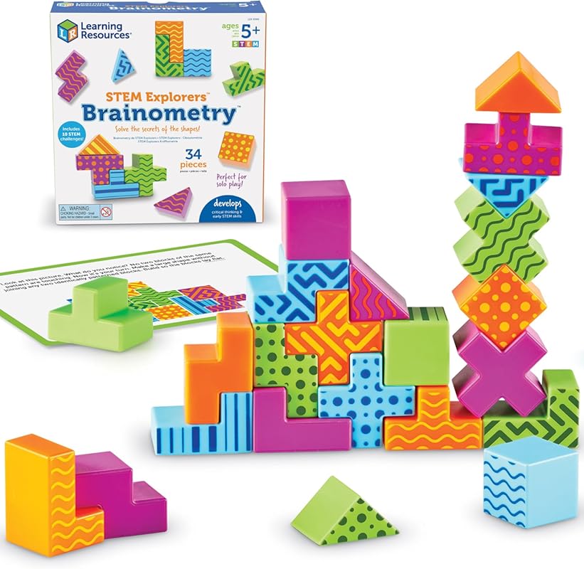 Learning Resources STEM Explorers Brainometry 3D Puzzle - Brain Games,