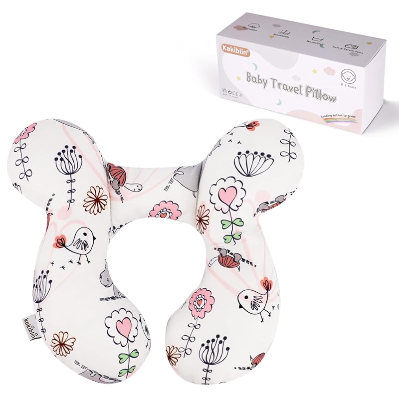 KAKIBLIN Upgraded Baby Neck Support Pillow for Car Seat, Stroller, and