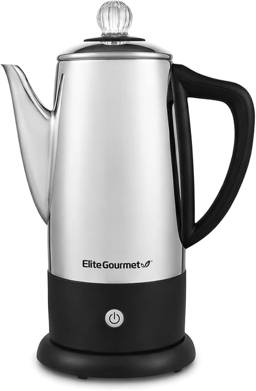 Elite Gourmet EC812 12-Cup Electric Coffee Percolator with Keep Warm, 