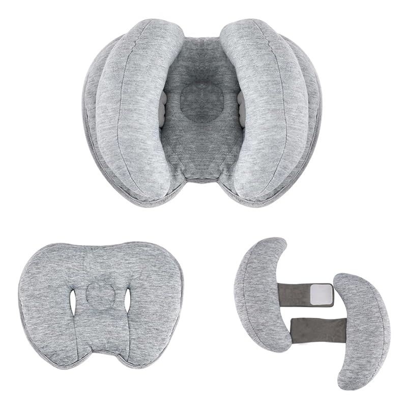 2-in-1 Adjustable Banana Shape Baby Neck and Head Support Pillow for T