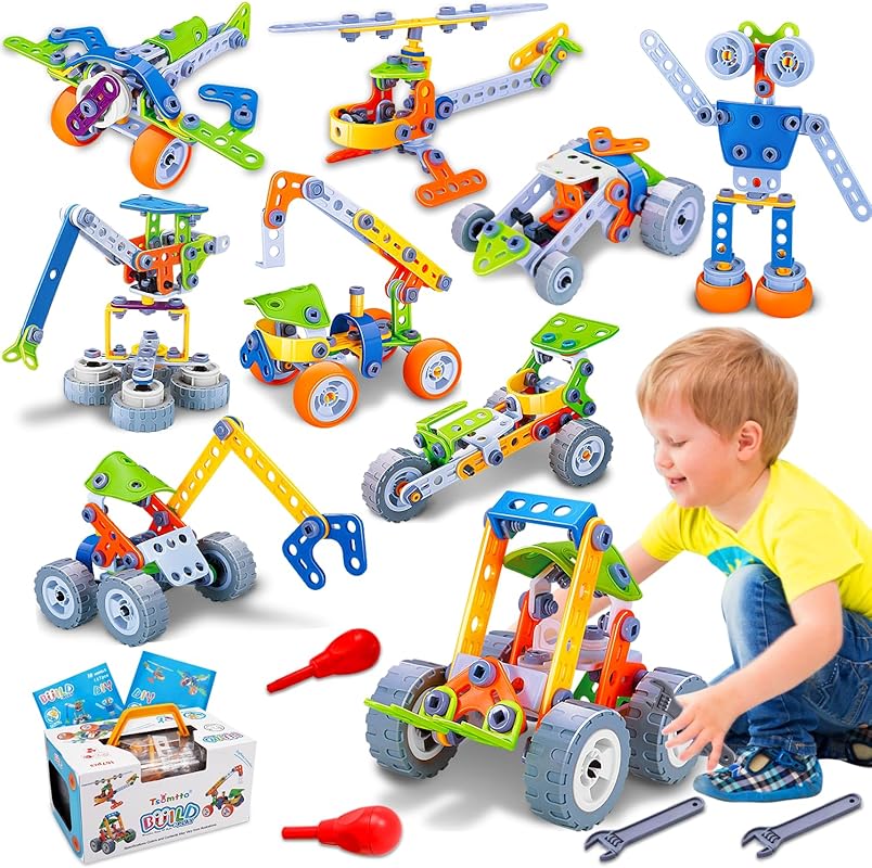 10 in 1 STEM Building Toys Set for Kids Ages 4-8 - Creative Educationa
