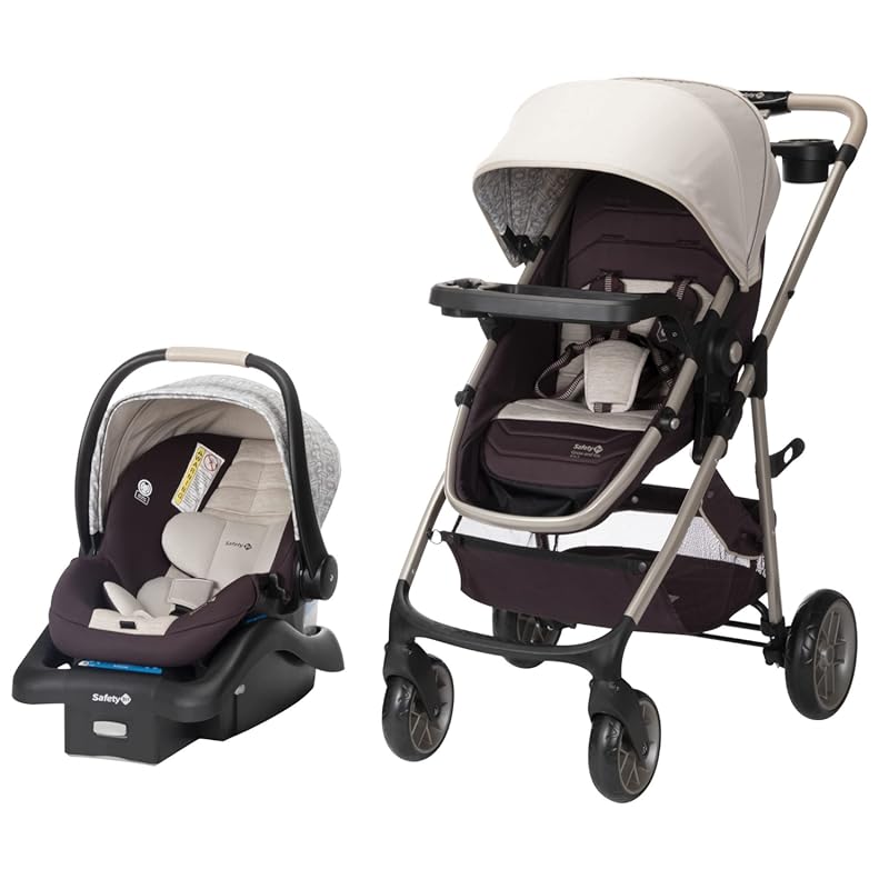 Safety 1st Deluxe Grow and Go 8-in-1 Travel System with Stroller and C