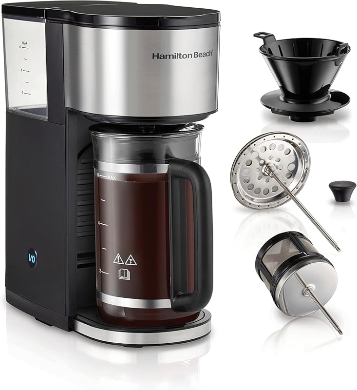 Hamilton Beach Home Barista 7-in-1 Coffee Maker, 6-Cup Carafe with Dri