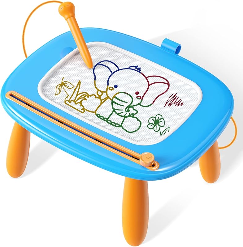 Magnetic Drawing Board for Toddlers Ages 1-3, Educational Doodle Pad f