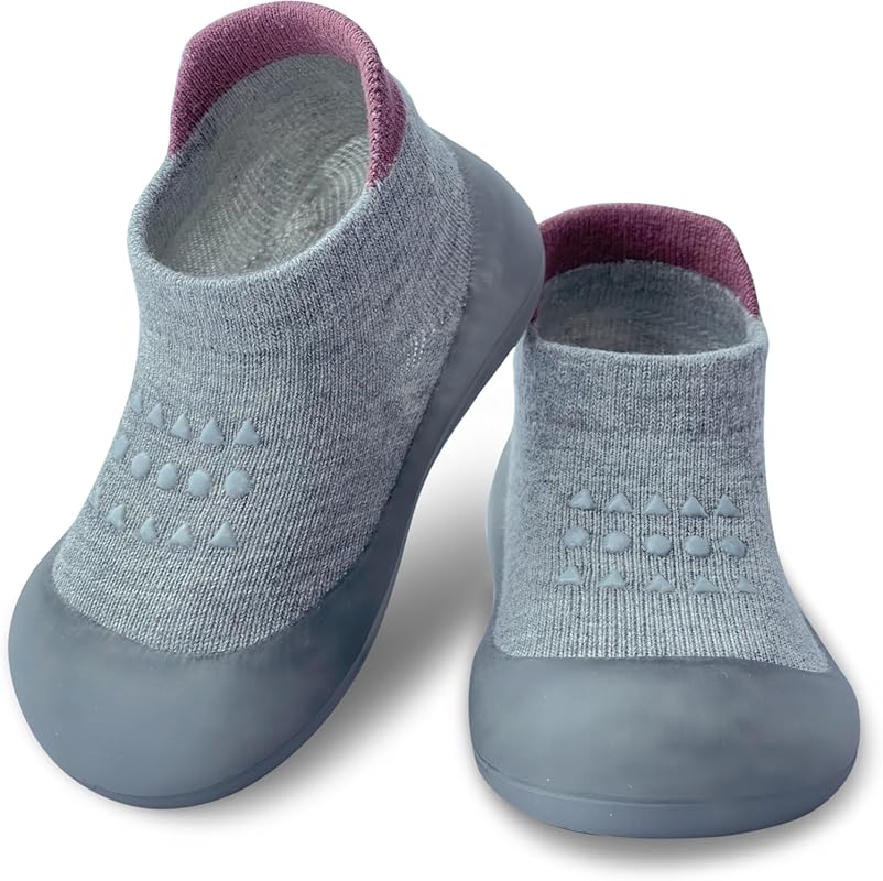 Baby Sock Shoes with Soft Sole, Non-Slip First Walking Sneakers for In