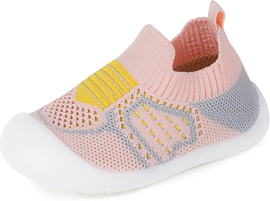 Baby Toddler Slippers and Socks with Non-Slip Sole, Comfortable Walker