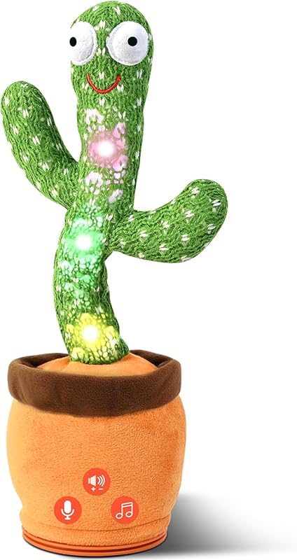 Cactus Baby Toy with Talking, Dancing, Singing Features and Adjustable