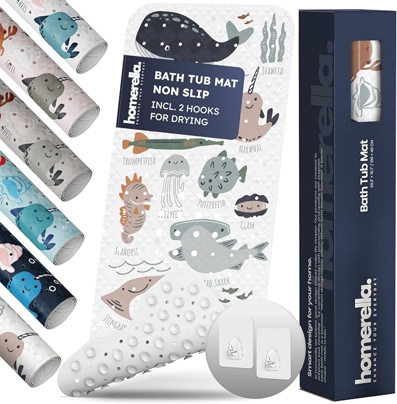 homerella® Ocean Sea Animals Baby Bath Mat 40