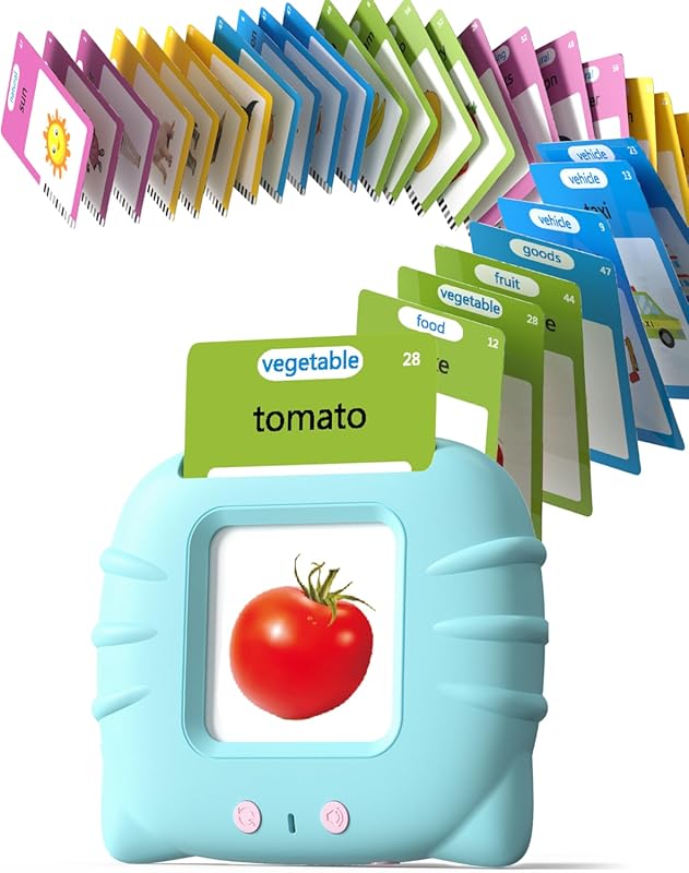 Talking Flash Cards for Toddlers 1-4 Years, Montessori Language Learni