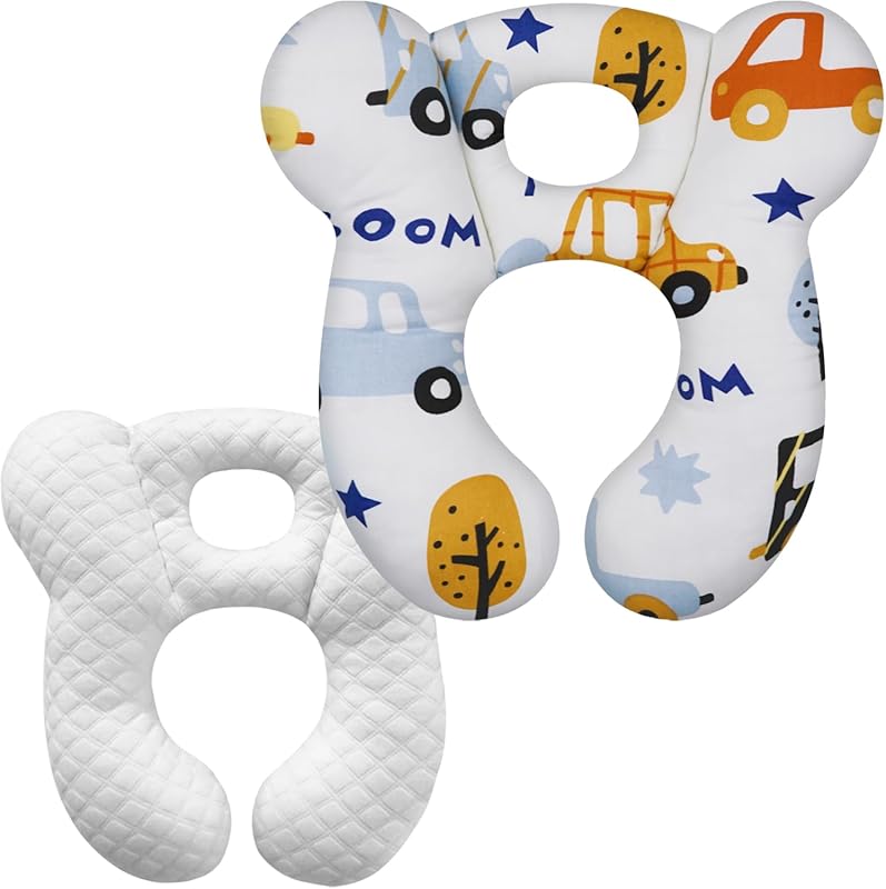 Soft U-Shape Baby Travel Pillow for Car Seat, Stroller, Newborn and To