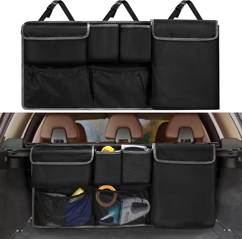 XHRING Car Trunk Organizer and Backseat Hanging Storage Bag for Mazda